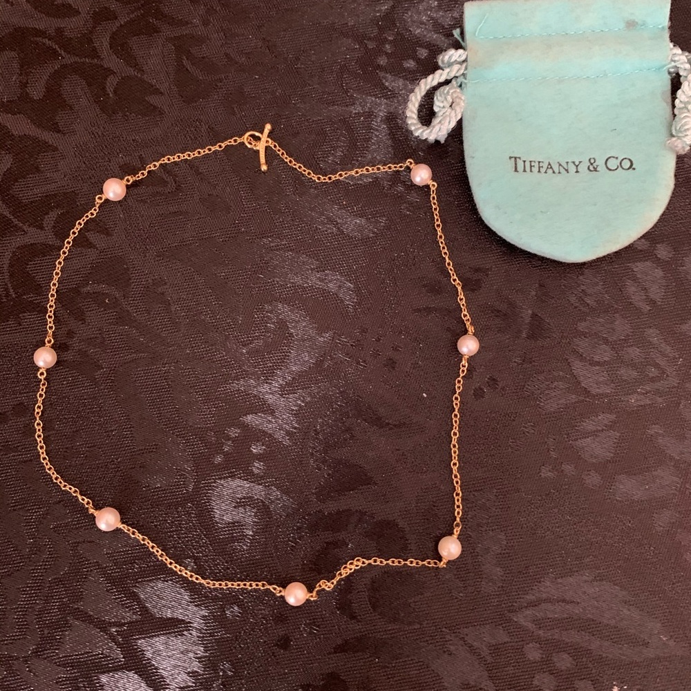 Tiffany & Co 18k gold Pearls By the Yard necklace